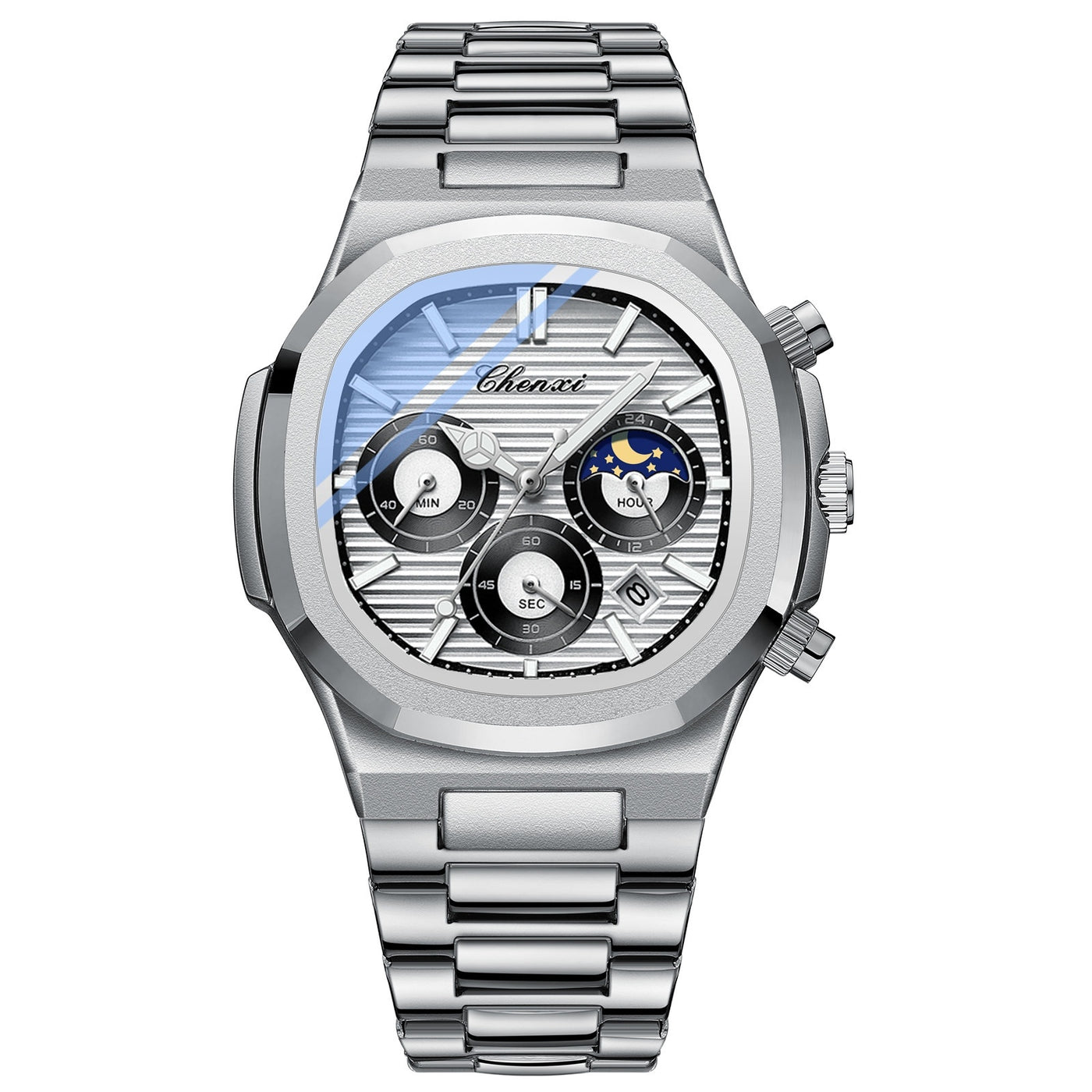 Multifunctional True Three Eyes Six-pin Men's Watch